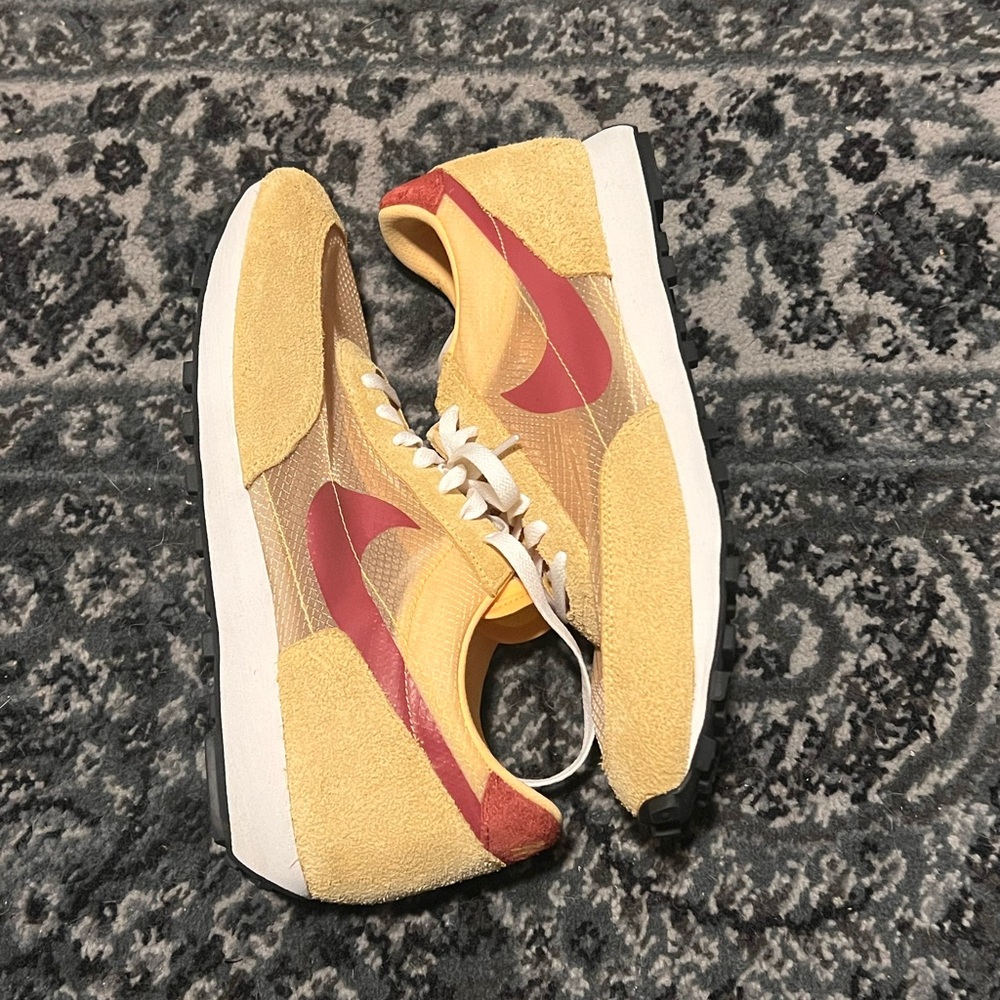 Yellow mens Nike waffles
